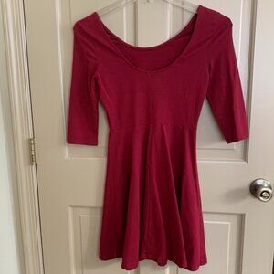 Express Womens Size Small Red Skater Dress